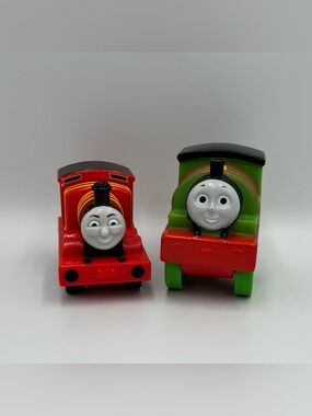 RARE Y2K Vintage Thomas the Train & Friends Toy Lot- James + Percy Vehicle Cars